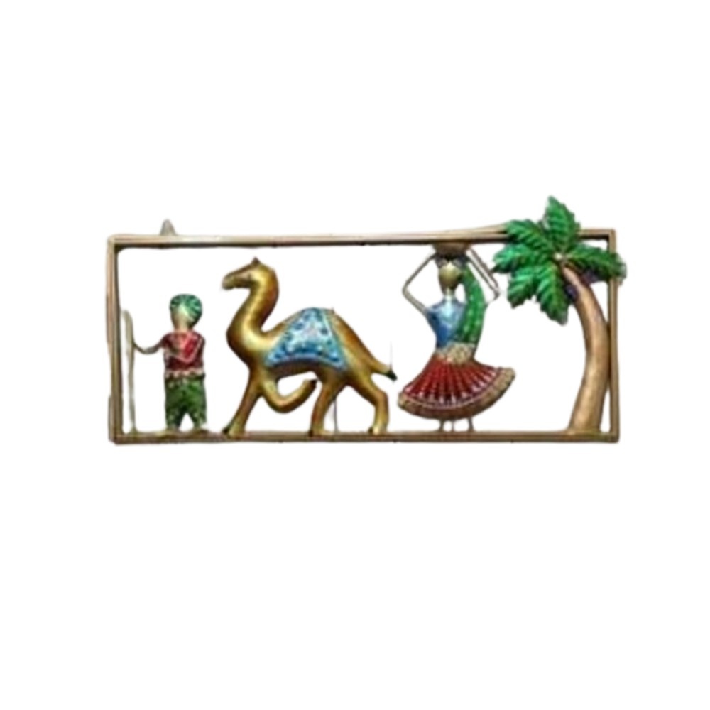 Rajasthani Culture Frame Iron Decorative Wall Art Home decor showpiece